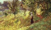 Theodore Clement Steele Berry Picker USA oil painting reproduction